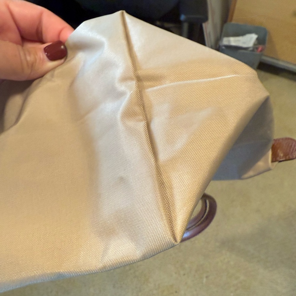 Longchamp La Pliage Medium Tan and Brown Tote Bag - Picture 12 of 16